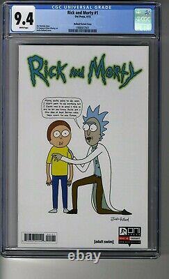Rick and Morty (2015) # 1 150 Justin Roiland RI CGC 9.4 White Pages