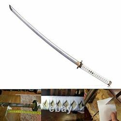 Siwode The Walking Dead Michonne's Katana Sword T10 Clay Tempered 40-Inchs