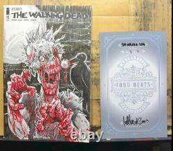 THE WALKING DEAD AFTERMATH #192 BLANK. SIGNED & REMARKED BY TODD BEATS WithCOA