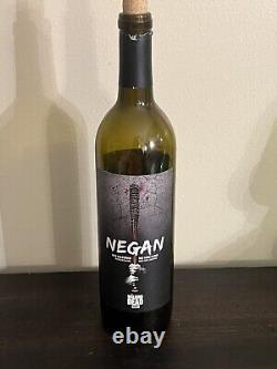 TWD The Walking Dead Wine Bottle Empty Negan Rare Collectible