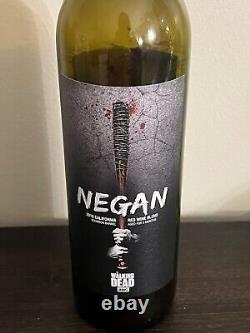 TWD The Walking Dead Wine Bottle Empty Negan Rare Collectible