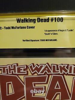 The Walking Dead 100 CGC 9.8 SS Todd McFarlane, 1st app Negan, Death of Glenn