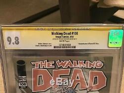 The Walking Dead # 108 CGC Sig Series 9.8 Kirkman signed 1st App Ezekiel & Shiva