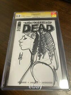 The Walking Dead #109 CGC SS 9.8 Adam Hughes Sketch