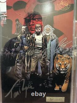 The Walking Dead #115- CBCS 7.5 Graded -JSA Authenticated- Multiple Signatures