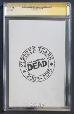 The Walking Dead 15th Anniversary Virgin issue 19 Campbell Kirkman CGC 9.8 SS