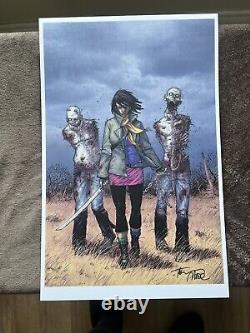 The Walking Dead #1 & #19 1st Michonne SIGNED Tony Moore Variant Cover B