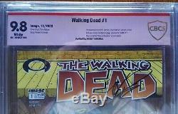 The Walking Dead #1 9.8 CBCS verified signed Robert Kirkman white mature readers