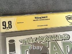 The Walking Dead #1 CBCS 9.8 Emerald City Comic Con Signed Erik Larsen NOT CGC