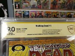 The Walking Dead #1 CBCS Signature Series 9.0. Signed By Kirkman & Moore