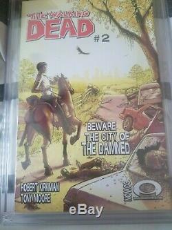 The Walking Dead #1 CGC 9.8 SS BLACK LABEL RICK GRIMES SKETCH TONY MOORE