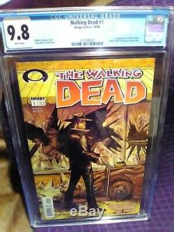 The Walking Dead # 1 CGC 9.8 White pages! Image Comics 2003