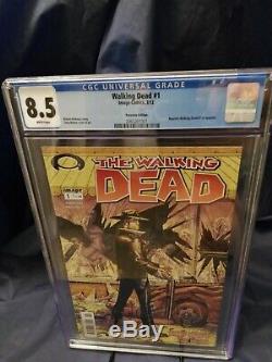 The Walking Dead #1 Cgc 8.5 Vf+ White Pages ××rare Print/awesome Deal××