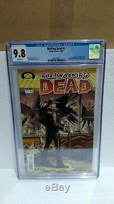The Walking Dead #1 Cgc Graded 9.8 Image Comics White Pages 10/03 1st App Grimes