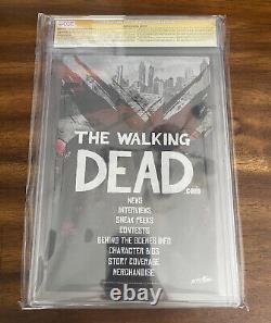 The Walking Dead #1 Wizard Ohio Variant CGC 9.8 SS Signed Mike Zeck