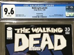 The Walking Dead #33 CGC 9.6 2nd Print Blue Variant Cover