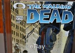 The Walking Dead #4 (Jan 2004, Image) CGC 9.6 Signed Robert Kirkman Yellow Label