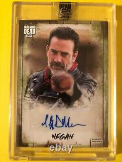 The Walking Dead Autograph Collection Card Jeffrey Dean Morgan As Negan #4/10