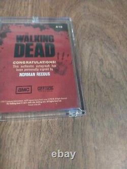 The Walking Dead Cryptozoic Auto Card Season 1 Daryl Dixon Norman Reedus