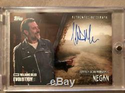 The Walking Dead Evolution Autograph Card Jeffrey Dean Morgan As Negan #/99