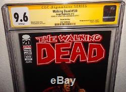 The Walking Dead Image 100 Cgc 9.6 Jeffrey Dean Morgan Negan Signed 2nd Printing