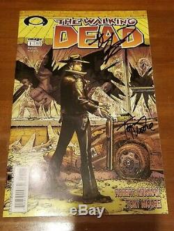 The Walking Dead Issue 1, first print, Signed by Kirkman And Moore (2003, image)