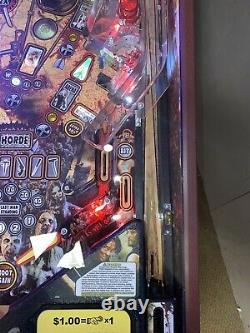 The Walking Dead Limited Edition Pinball Stern Free Shipping 1 of 600 Topper