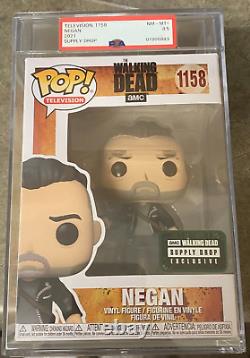 The Walking Dead Negan Amc Supply Drop Exclusive Funko 1158 2021 Graded Psa 8.5