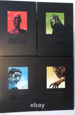 The Walking Dead Omnibus Volume 1 4 Deluxe Hardcover w Slipcase Nice Lot of 4