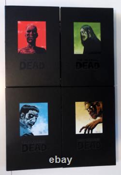 The Walking Dead Omnibus Volume 1 4 Deluxe Hardcover w Slipcase Nice Lot of 4