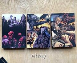 The Walking Dead Omnibus Volumes 1-6 HBs New with Slipcases, 3 Sealed + 3 unread