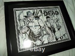 The Walking Dead Original Sketch Art of Rick Grimes Leaving Mayberry NOT CGC