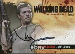The Walking Dead Season 1 Autograph Card A18 Norman Reedus as Daryl Dixon