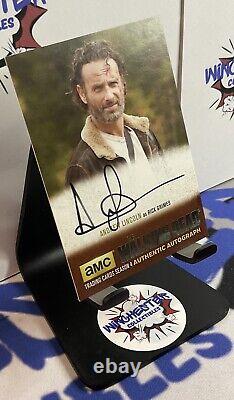 The Walking Dead Season 4 ANDREW LINCOLN Autograph As RICK GRIMES AL3