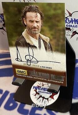 The Walking Dead Season 4 ANDREW LINCOLN Autograph As RICK GRIMES AL3