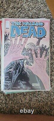 The Walking Dead issues 8, 11, 16, 23, 47, 48, 51, 52, 54, and 55