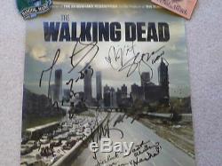 The Walking Dead poster signed by 12