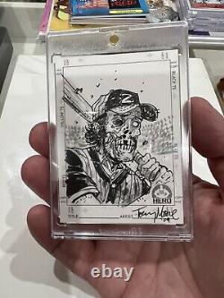Tony Moore Sketch Card Walking Dead Hero Initiative