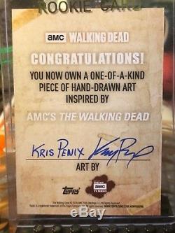 Topps The Walking Dead Artist Sketch Card 1/1 Maggie by Kris Penix