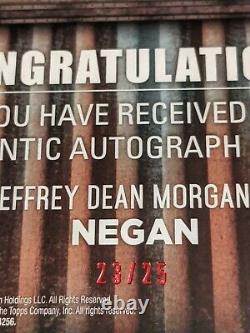 Topps Walking Dead Evolution Jeffrey Dean Morgan Autograph Card Negan /25 A-JDM