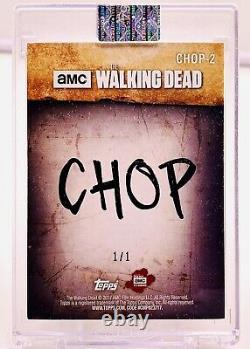 Topps Walking Dead S6 Michonne #CHOP-2 Blood 1/1 Card withPrinting Plate 1/1 HTF