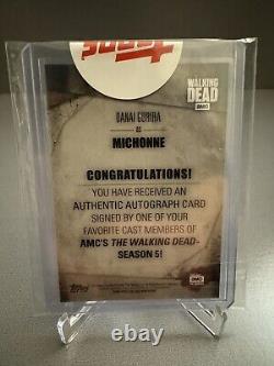 Topps Walking Dead Season 5 Danai Gurira/michonne Autograph Card