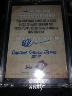 Topps walking dead Road To Alexandria Darren James Rick Sketch Card