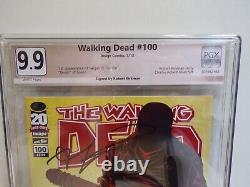 WALKING DEAD #100 -9.9 Mint Cond. Signed by Robert Kirkman, 1st app. Negan, RARE