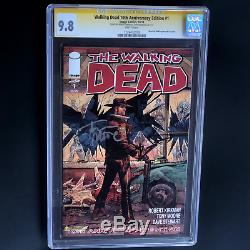 WALKING DEAD #1 SIGNED KIRKMAN + MOORE CGC SS 9.8 10th Anniversary Edition