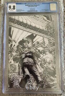 WALKING DEAD DELUXE 1 CCG 9.8 FINCH VARIANT Sketch Cover Limited 250