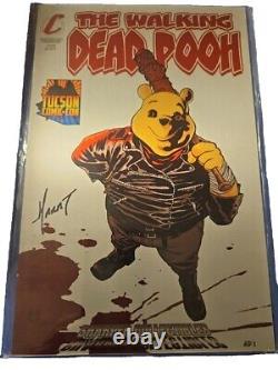 WALKING DEAD POOH THE WALKING DEAD #100 HOMAGE Sighned By Marat 2016 Metal AP1