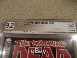 WOW! THE WALKING DEAD #100 Aug 2012 Image Comics Signed Jeffrey Dean Morgan CGC