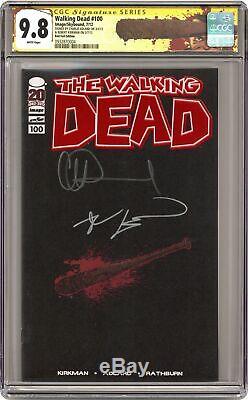 Walking Dead #100L Adlard Red Foil Variant CGC 9.8 SS 2012 0932870004 1st Negan