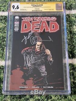 Walking Dead #100 CGC 9.6 SS x3 Signed ADLARD KIRKMAN JEFFREY D MORGAN 2nd Print